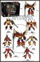 [IN STOCK] Jin Bao Jinbao Into the Sky KO MMC Oversize Feral Rex (Transformers G1 Predaking) + Upgrade Kit