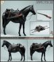 [IN STOCK]  龙山重工 LongShan Heavy Industries 1/6 Scale Action Figure - LS2022-01-B LS2022-01B Western Paradise - Man in Black Horse & Harness  / LS2022-02 Horse & MJ