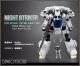 [Pre-order] RC Berg 1/32 Scale Transformable Mecha Robot Plamo Plastic Model Kit - Original Character - Night Striker Inter Gray Xsi Pearl White Ver.
