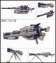 [Pre-order] QianQiuShang 1/100 Scale Gunpla Plamo Plastic Model Kit - Nu Hyper Mega Bazooka / Heavy Electromagnetic Railgun for Gundam Hi Nu  - Purple Ver.