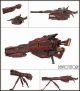 [Pre-order] QianQiuShang 1/100 Scale Gunpla Plamo Plastic Model Kit - Nu Hyper Mega Bazooka / Heavy Electromagnetic Railgun for Gundam Hi Nu - Red Ver.