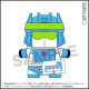 [Pre-order] Amiami Plushie Plush Soft Toy - Mochibots Transformers - Soundwave Shattered Glass Ver. Cassettetron Pouch Ravage Shattered Glass Ver.