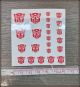 [IN STOCK] Transformers Insignia Symbol Logo Dry Transfer Decal (not sticker) - Autobot Medium (White Border)