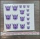 [IN STOCK] Transformers Insignia Symbol Logo Dry Transfer Decal (not sticker) - Decepticon Medium (Grey Border)